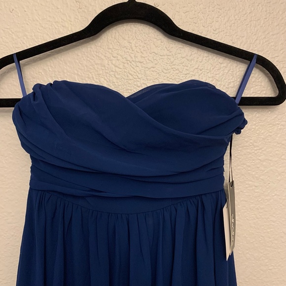 Lulu's Blue Prom Dress with Elegant Design - Picture 2 of 6